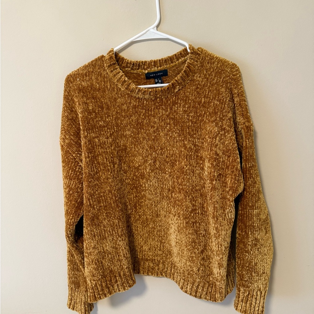 New Look Gold Chenille Sweater